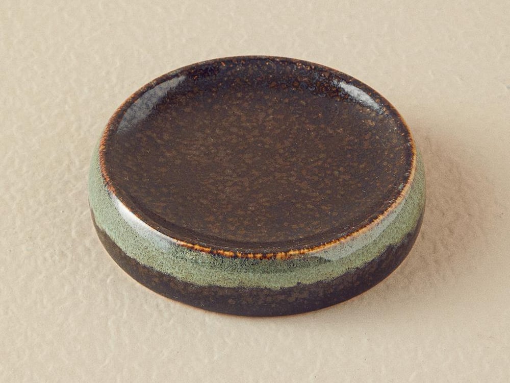 Set 3 accesorii de baie, Nora, ceramică, 12x16 + 9,5x10 + 11,5x2,5 cm, gri