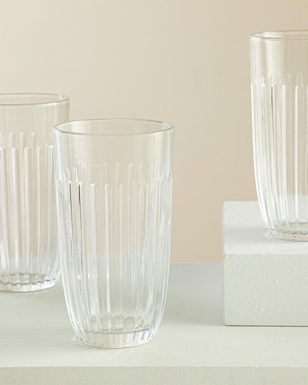 Quartz Glass 3 Set Juice Glass 415 ml Transparent