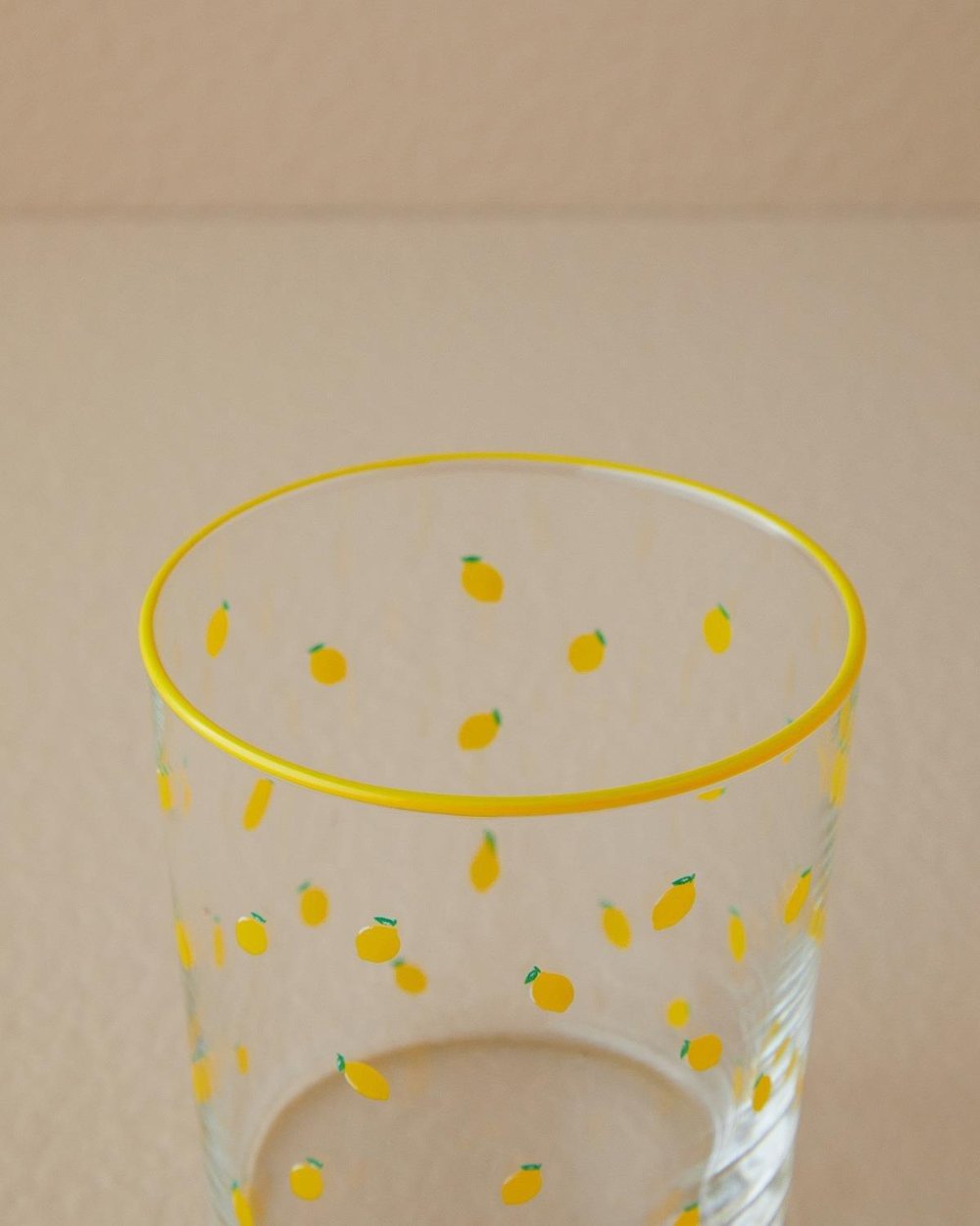 Set 3 Pahare pentru băuturi răcoritoare, Lemon, sticlă, 380 ml, galben