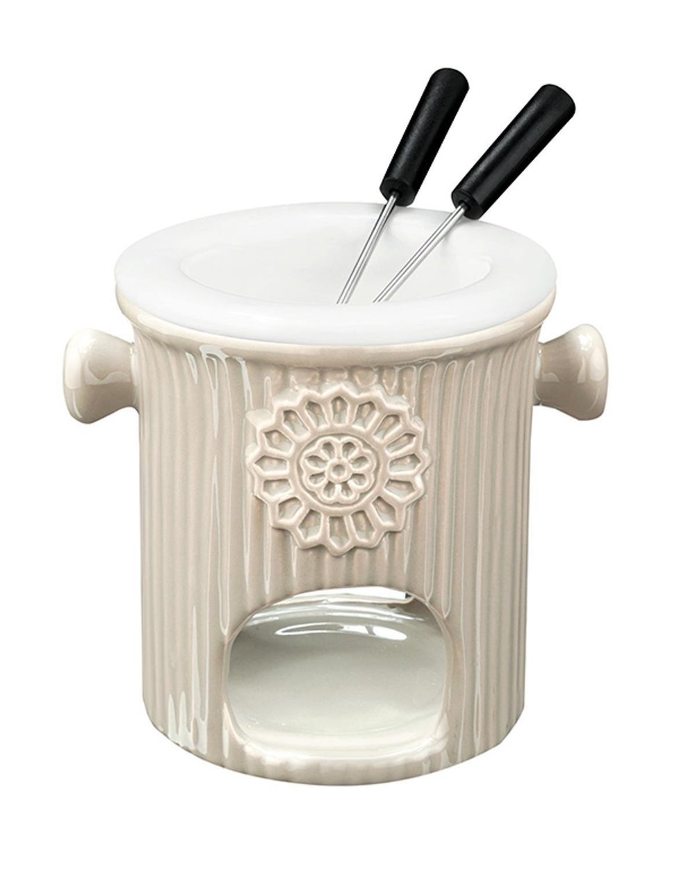 Enjoy Stoneware Fondue Set 250 ml Beige