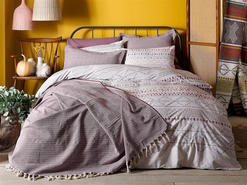 Simboluri etnice Cottony For One Person  SET LENJERIE DE PAT 160x220 cm Pink