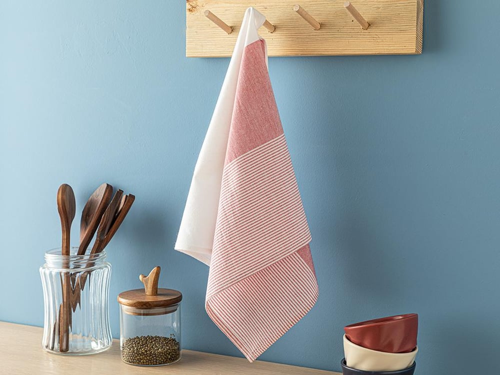 Slowtides Cotton Polyester Drying Cloth 40x60 cm Red