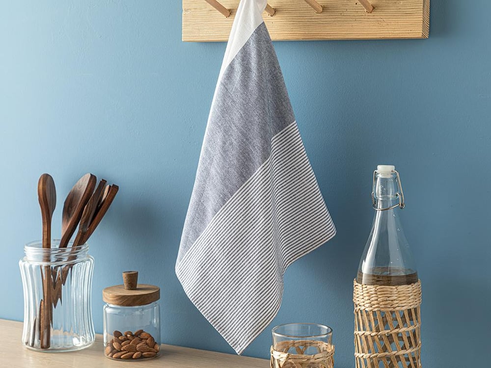 Slowtides Cotton Polyester Drying Cloth 40x60 cm Navy Blue