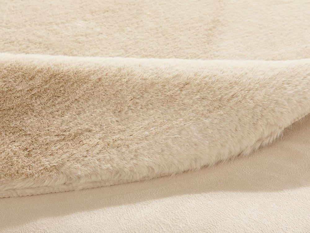 Covor blană artificială, Soft Touch, 80x150cm, acril, bej