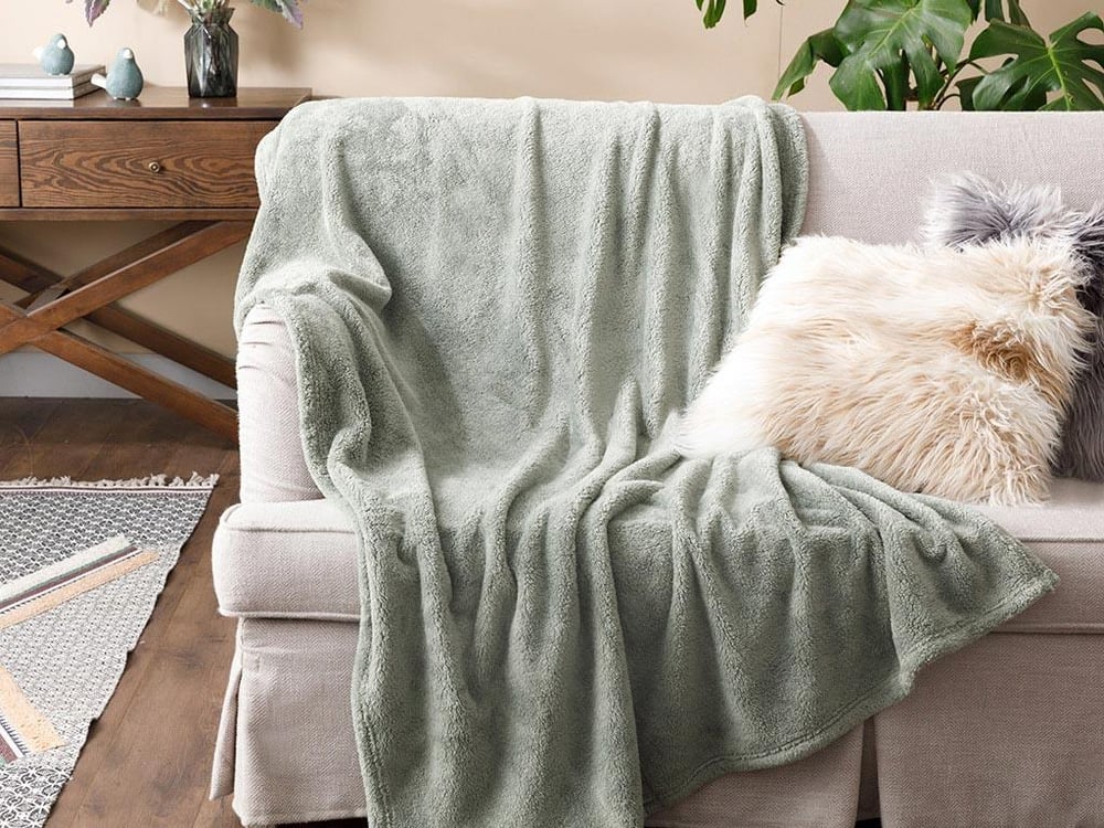 Softy Wellsoft Pătură Televizor 120x170 cm Verde Deschis