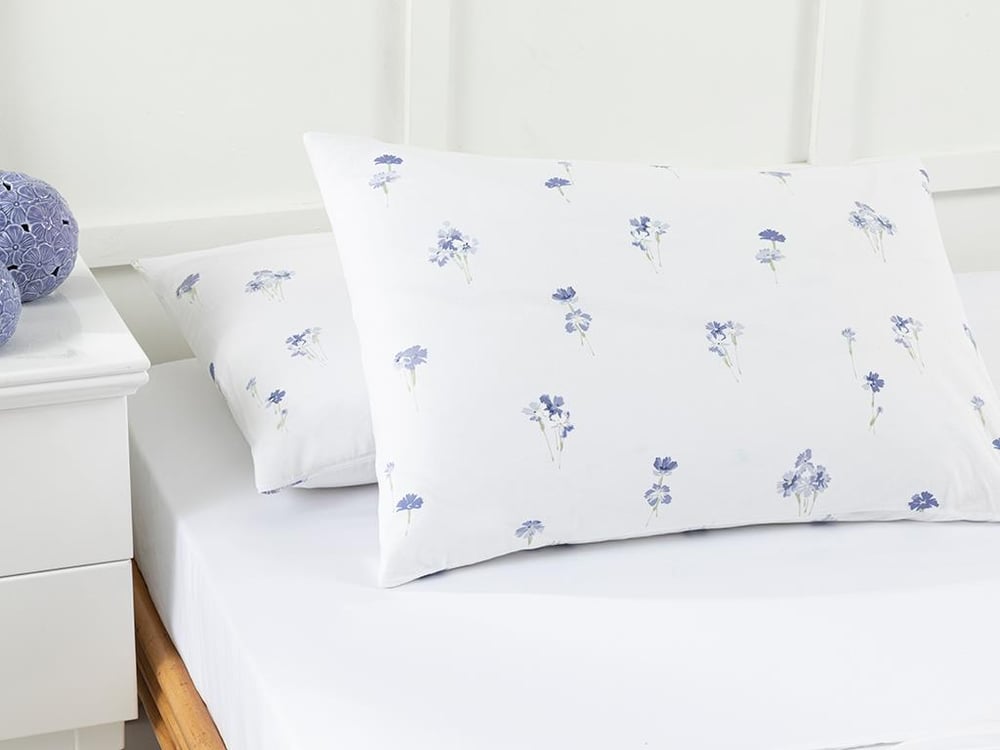 SPRING FLOWERS Cotton 2 pcs Pillowcase 50x70 cm Lilac