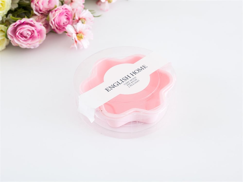 Star Silicon 2 Set Cake Mould Pink