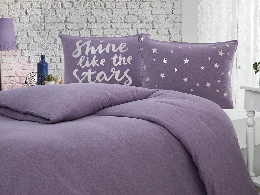 Stele strălucitoare  Tricot For One Person  SET LENJERIE DE PAT 160x220 cm Violet.