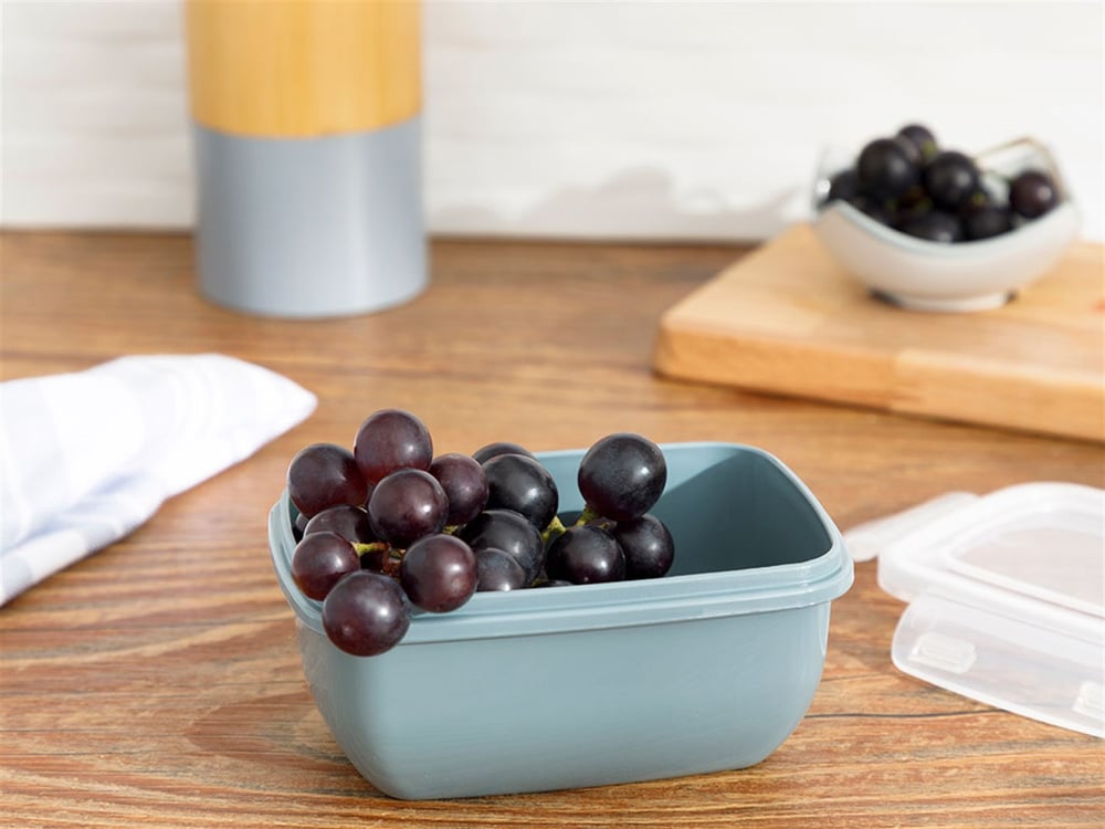 Stella Plastic Rectangular Storage Container 400 ml Dark Celadon