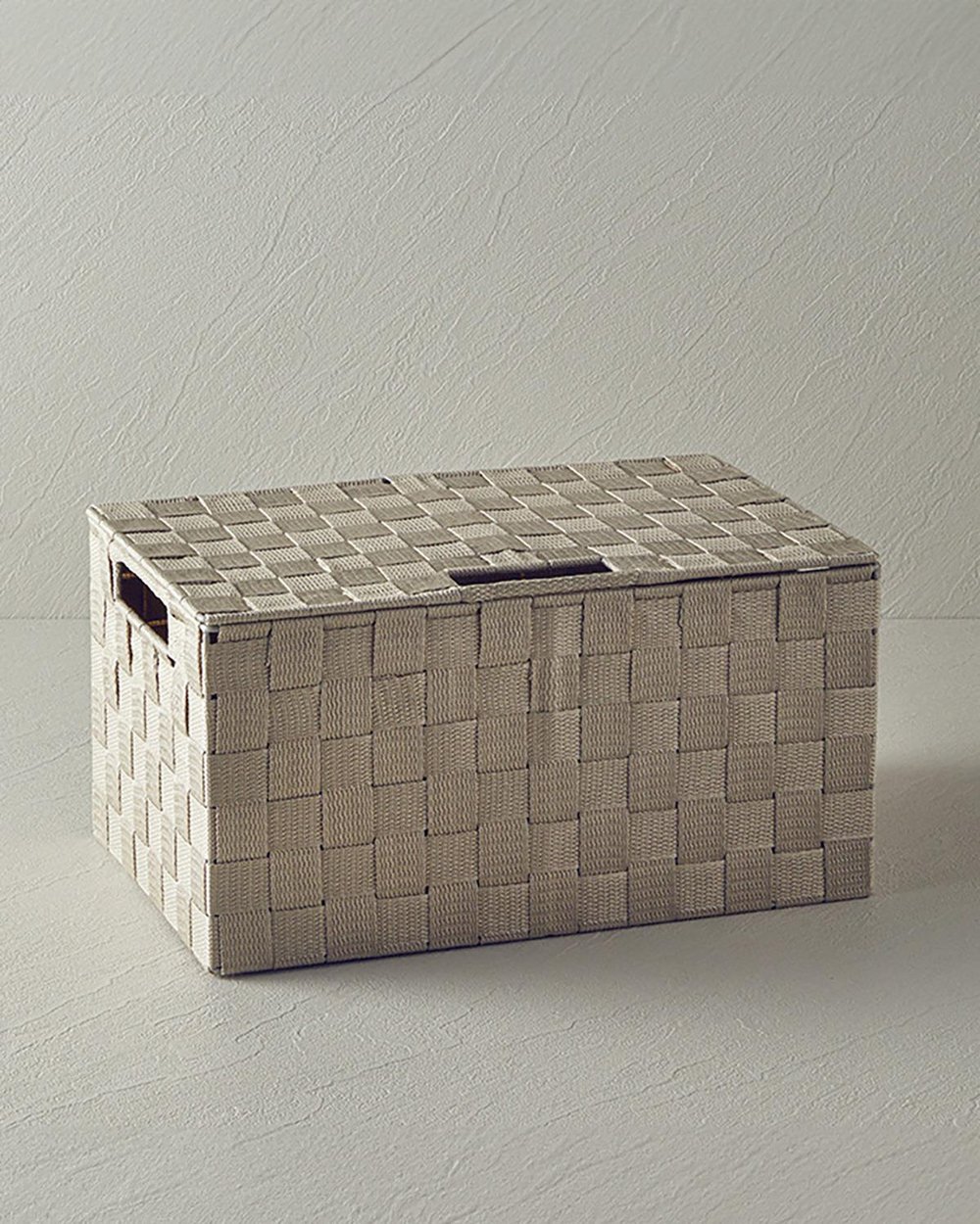 strălucire Polipropilenă Cutie De Depozitare 34 x 22 x 17,5 cm Bej Închis