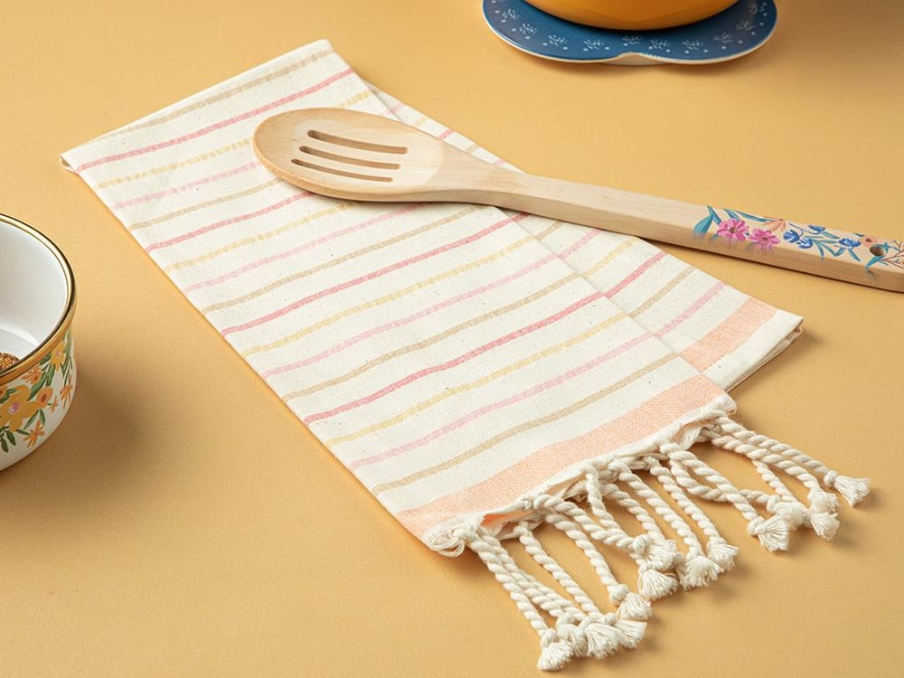 The Best Cotton fringed Drying Cloth 40x60 cm Pink