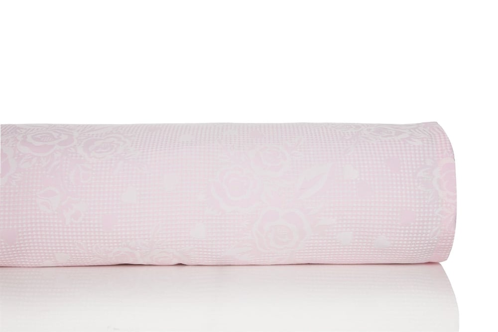 Trandafir inima  Jacard Pentru o persoana  CUVERTURĂ 150x220 cm Roz
