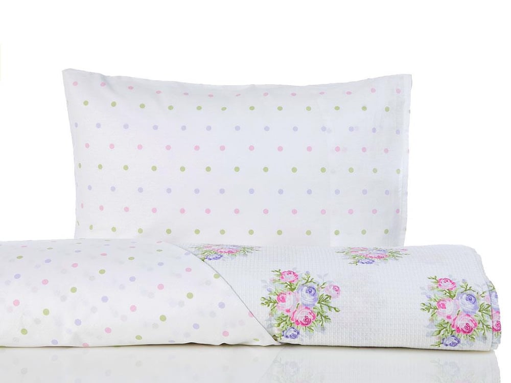 Trandafiri palizi  Cu imprimeu Pentru o persoana  SET CUVERTURĂ 150x220 cm Roz
