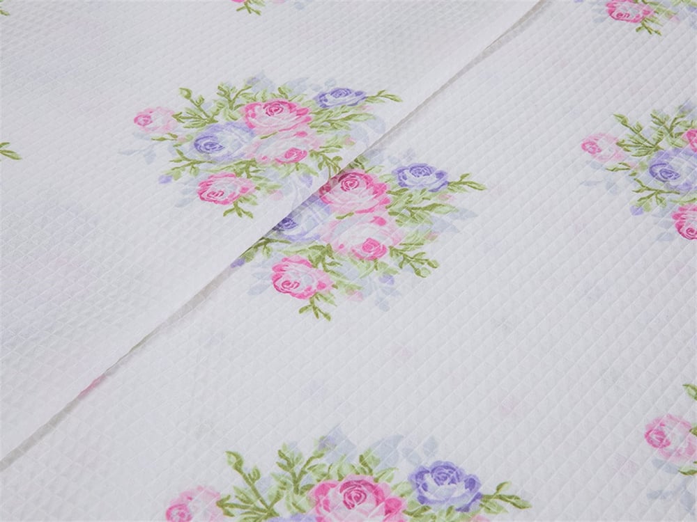 Trandafiri palizi  Cu imprimeu Persoană dublă  SET CUVERTURĂ 200x220 cm Roz