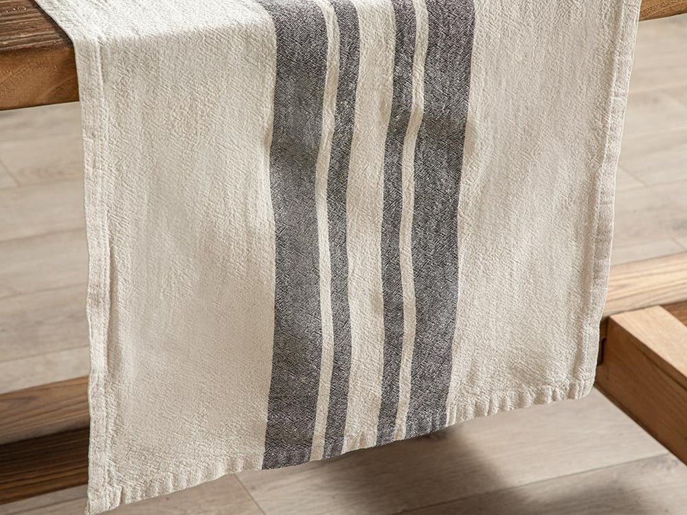 Nola Cotton Runner 40x150 cm Anthracite