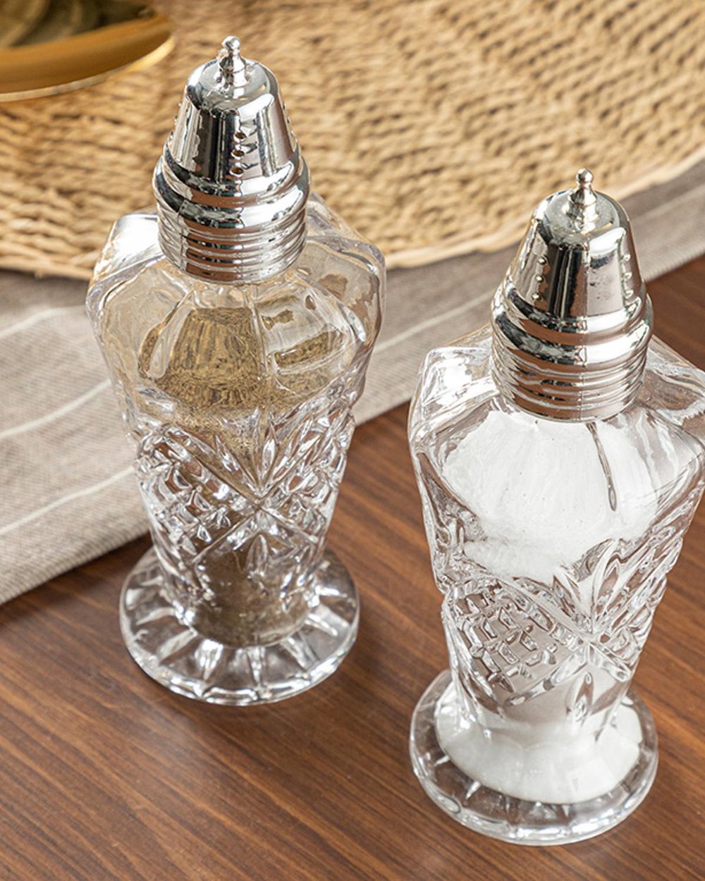 Trit Glass Salt And Pepper Shak 12 cm Transparent