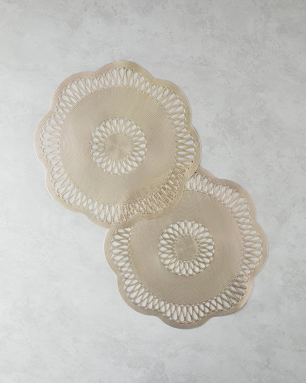 Tuscan PVC Cu 2 Piese Placemat Masă 38 cm Gold