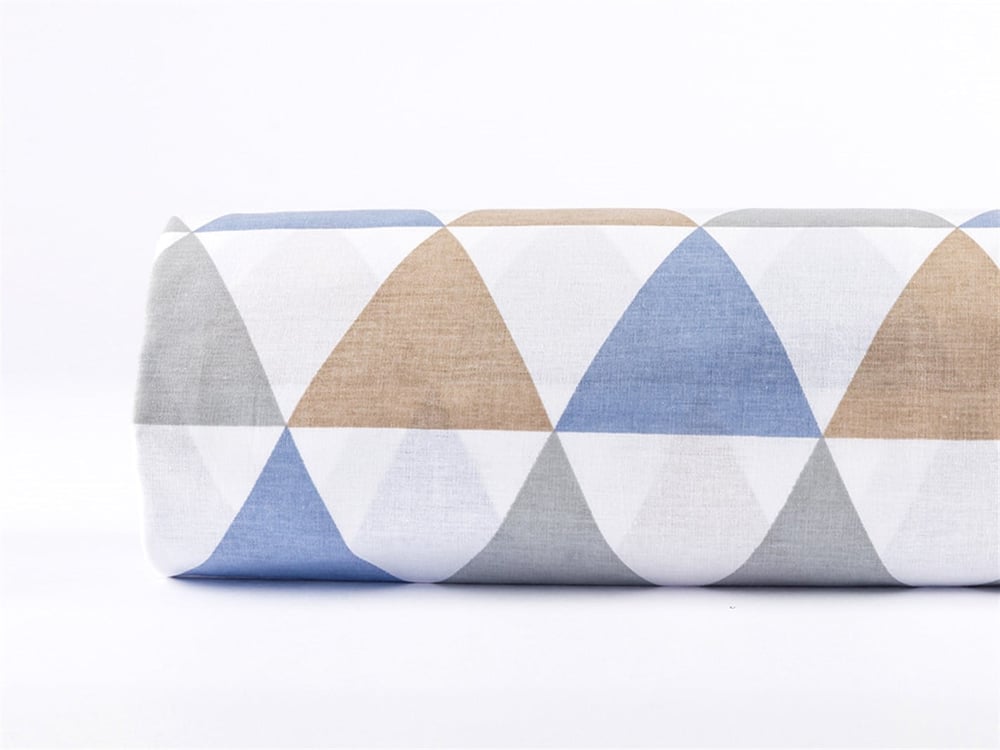 unghi Cu Bumbac Double Lenjerie De Pat 200x220 cm Albastru