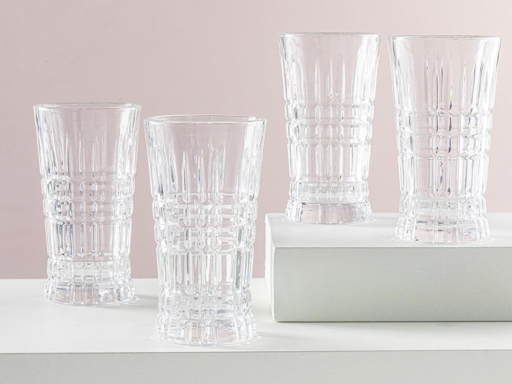 Uni Glass 4 Set Juice Glass 290 ml Transparent