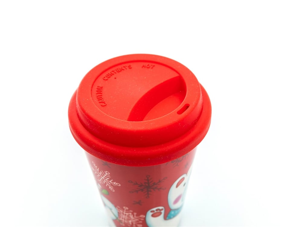 Bear Bone China Travel Mug 400 ml Red