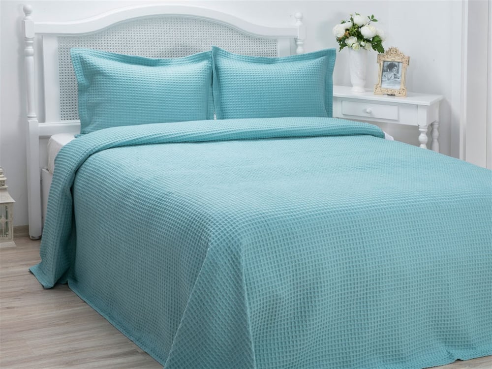 vafelă Persoană dublă  SET CUVERTURĂ DE PAT 230x250 cm Seledon,