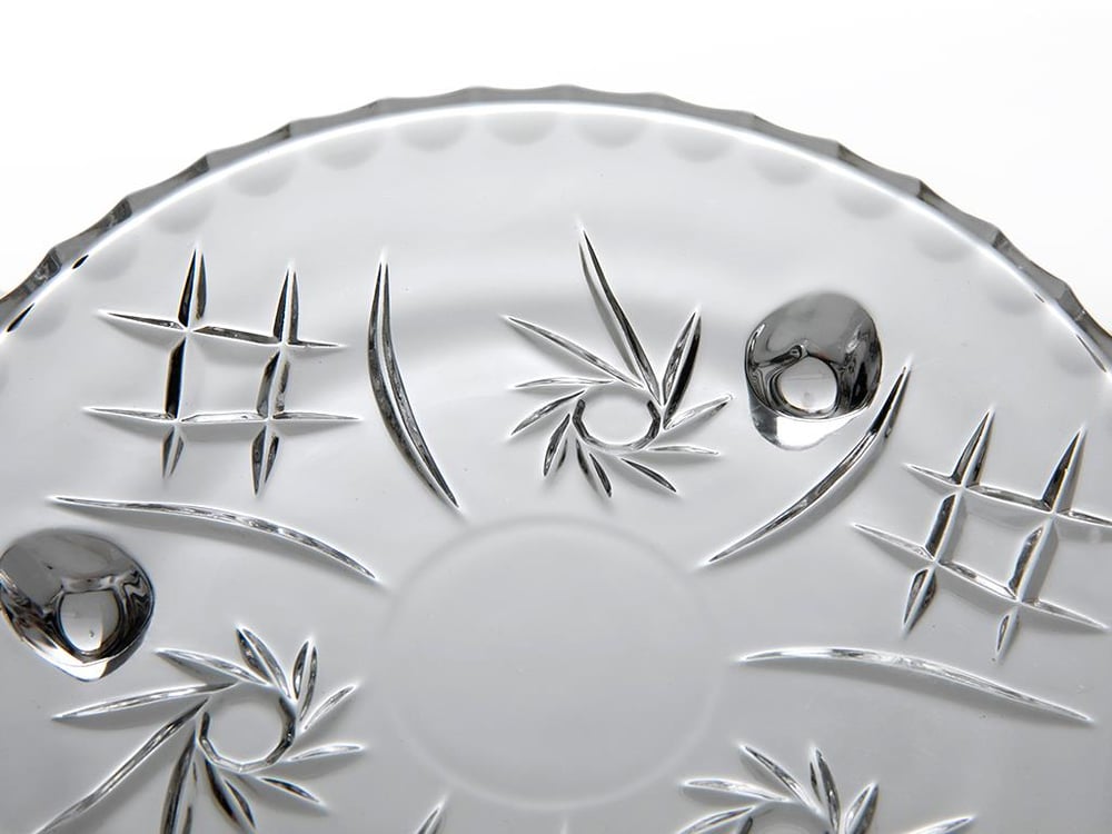 Valeri Glass Single Service Plate 18 cm Transparent