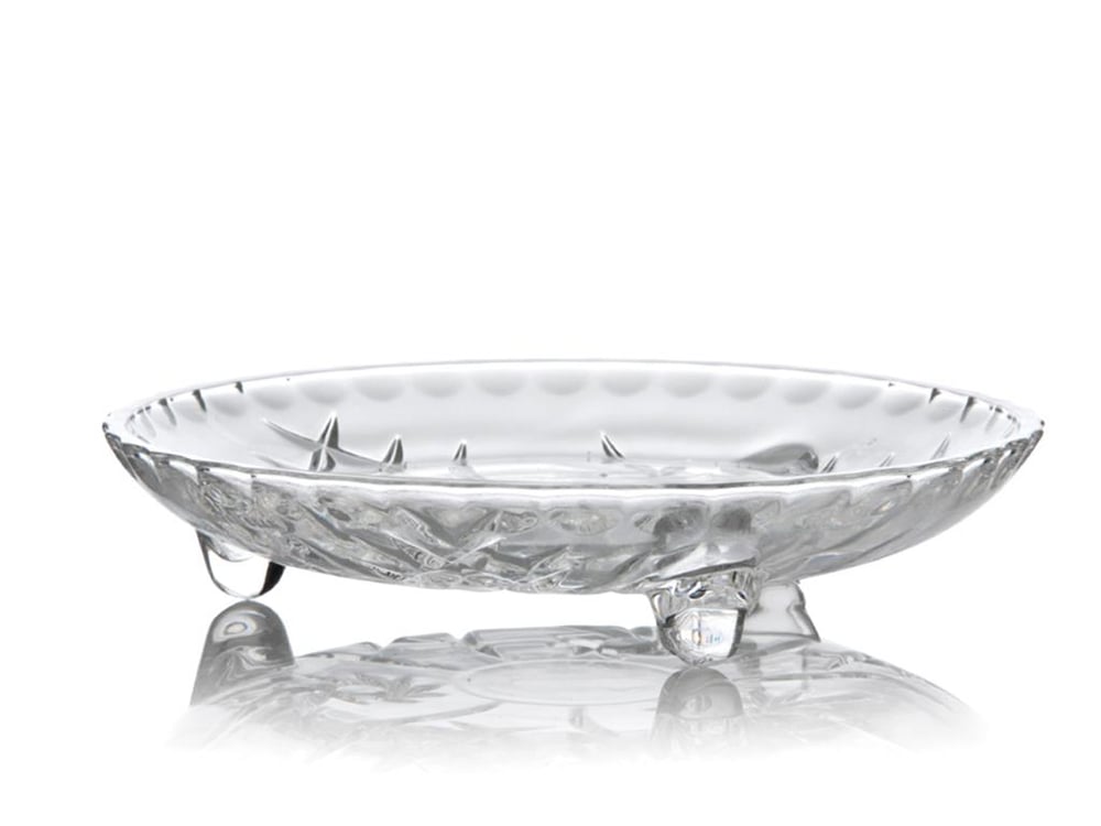 Valeri Glass Single Service Plate 18 cm Transparent