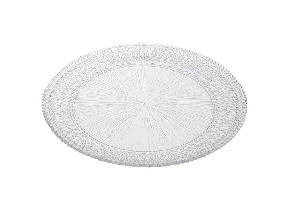 Vendy Sticlă Farfurie De Servire 27 Cm Transparent