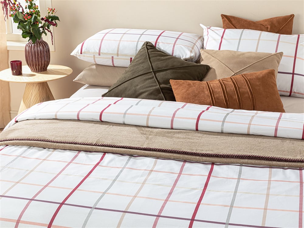 Verificare Glam Cu Bumbac King Size Set Lenjerie De Pat 240x220 cm Roz