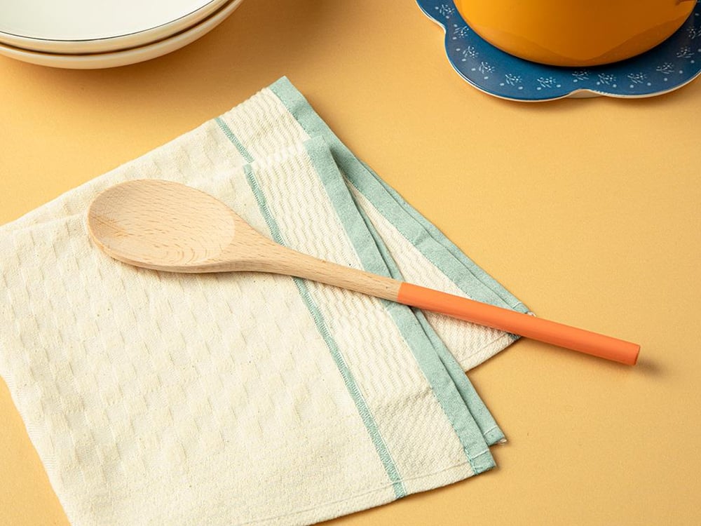 Tansy Wooden Service Spoon 25,5 cm Orange,