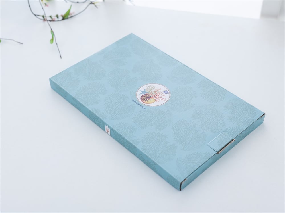 Life Of Sea Bone China Cheese Plate 30 cm Blue