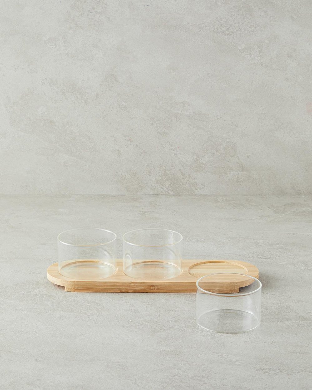 Borosilicate 3 Set Presenter Transparent