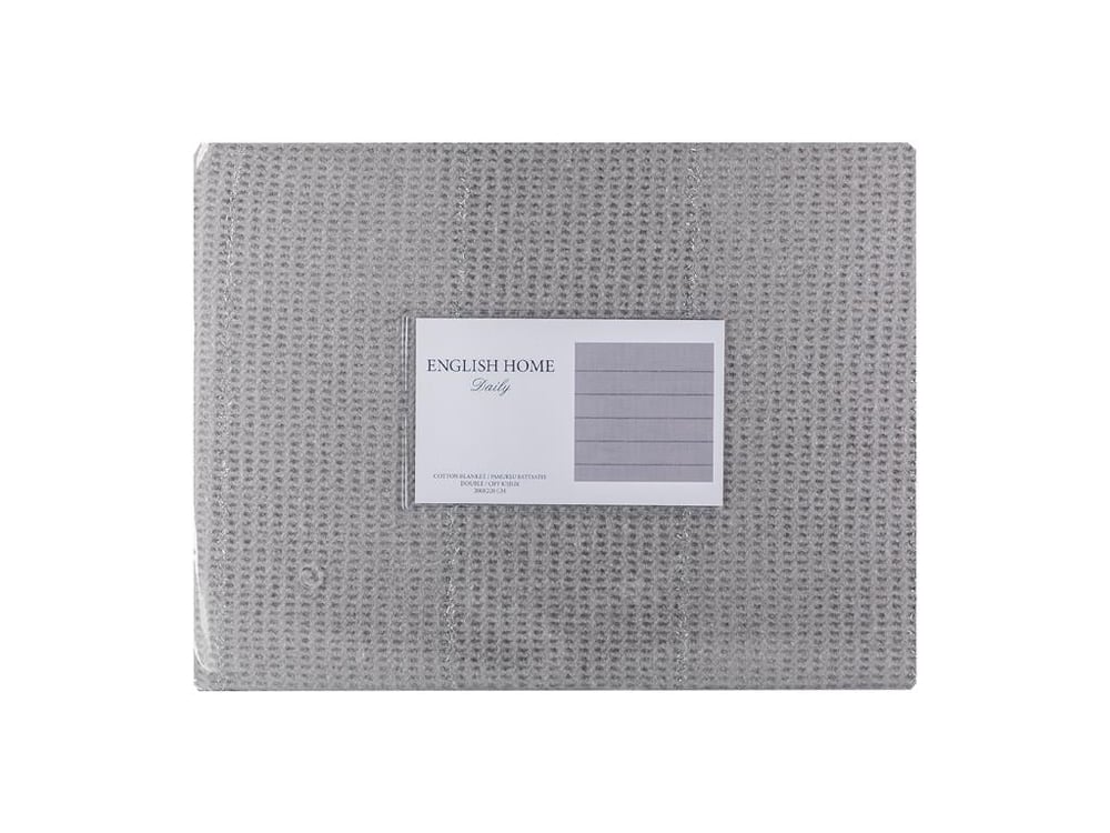 Waffle Glam Cottony Double Person  PĂTURĂ 200x220 cm Gri.