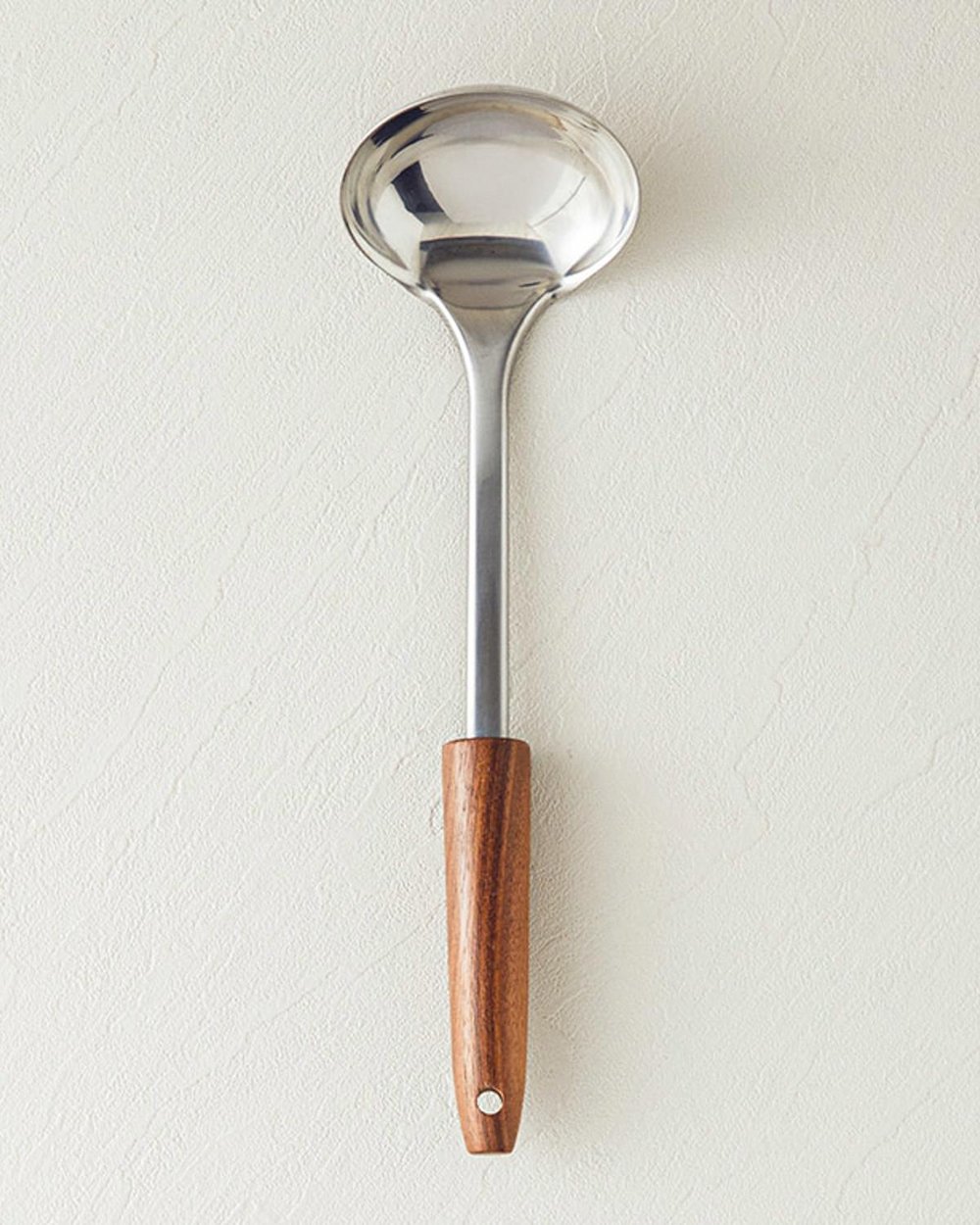 Woody Ladle Oțel Polonic Ustensilă Servire 31 cm Cafeniu