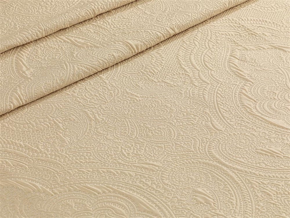 Zen Jacquard Double Set Cuverturi Pat 250x260 cm Gold