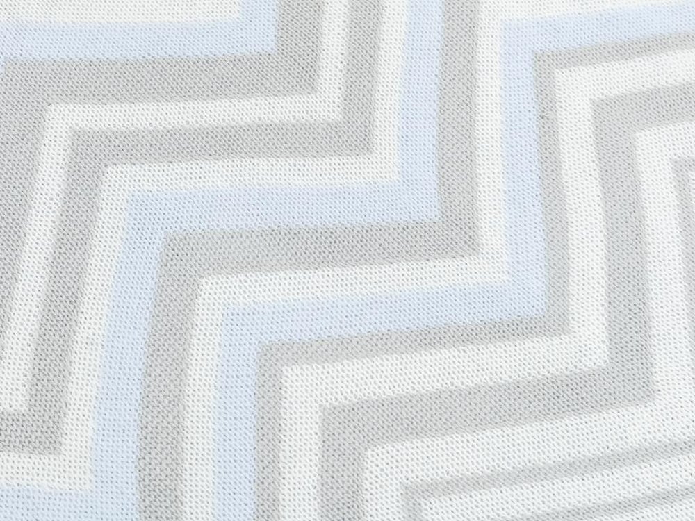 Zigzag Acrilic Pătură Tv 120*170 Cm Albastru