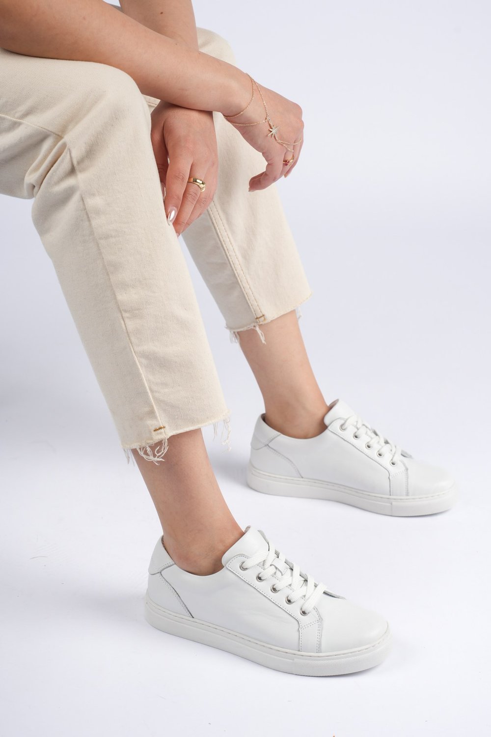 Sofia Kadın Sneaker Hakiki Deri İçi Deri Comfort Yumuşak Taban Günlük Ayakkabı