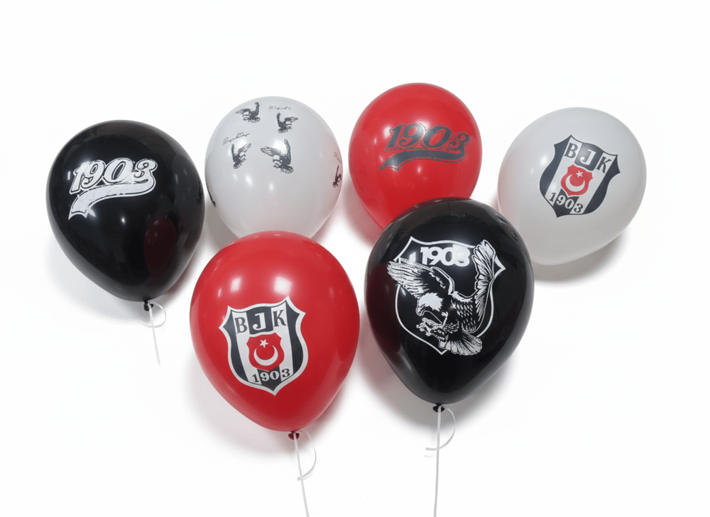 Balon Seti Beşiktaş lisanslı 12inç 6li paket