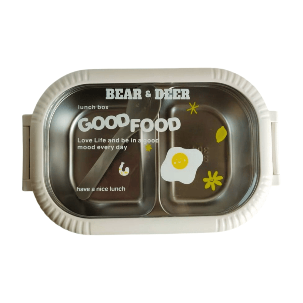B&D Tek Katlı İki Bölmeli Çelik Beslenme Kabı KA.BES009