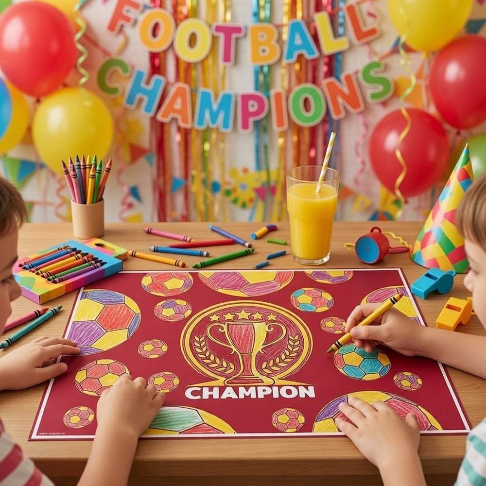Boyama Aktiviteli Parti Sunum altlığı 8li galatasa