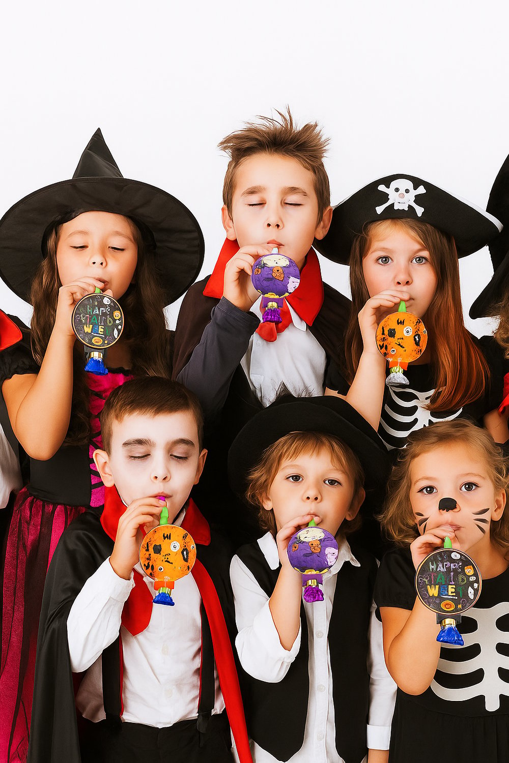 Cadılar Bayramı*Halloween Parti düdüğü 6 lı Uzar Kısalı Düdük Kaynana Dili  