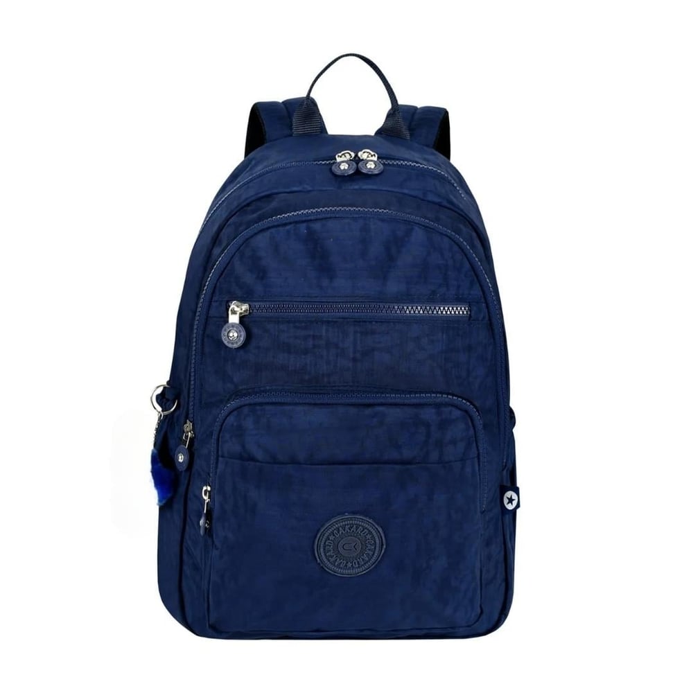 CAKARD Unisex Lacivert Krinkıl Sırt Çantası