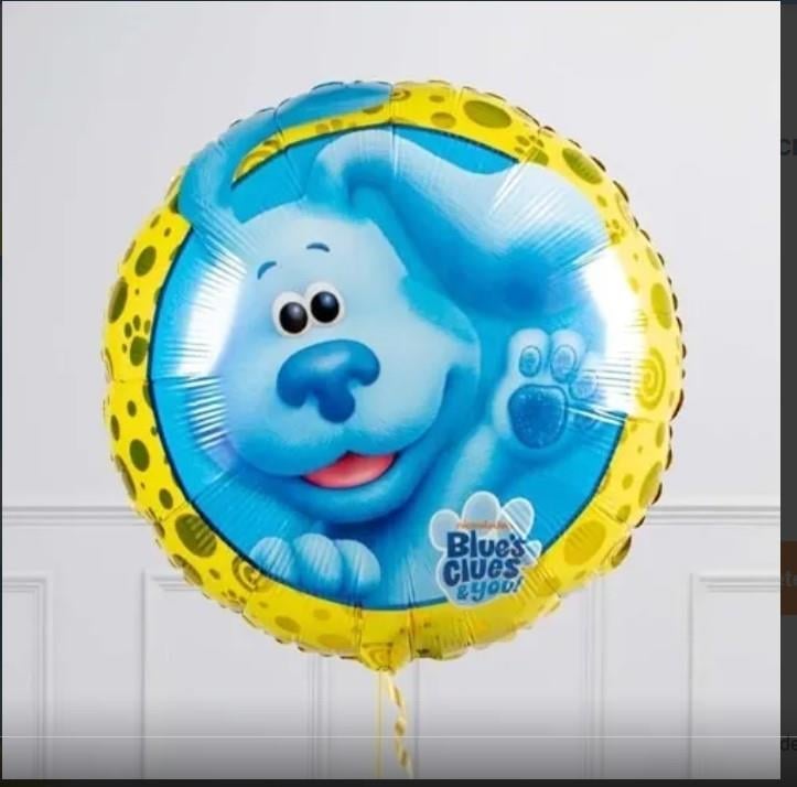 Folyo Balon BLUES CLUES 45 cm çaplı doğum günü dekoratif süs helyuma uygun