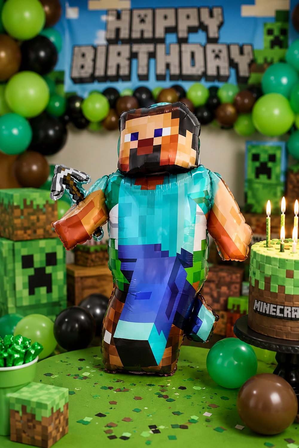 Folyo Balon MİNECRAFT STEVE 90x75cm