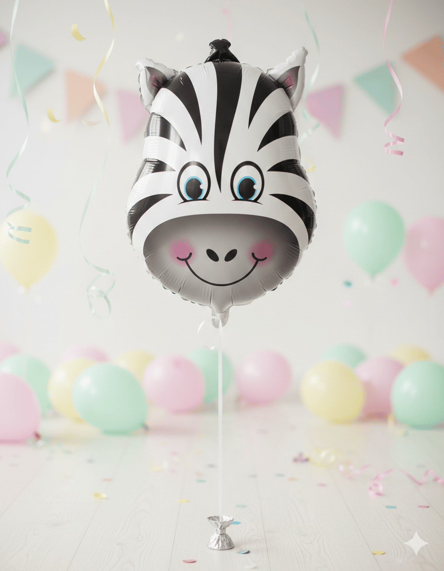 Folyo Balon Safari-ZEBRA18 İNÇ
