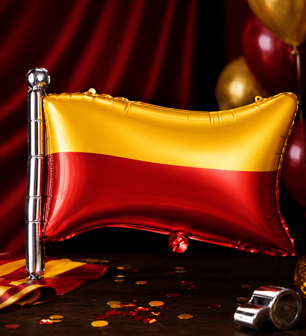 Folyo Balon Sarı Kırmızı Bayrak 71-50 cm galata