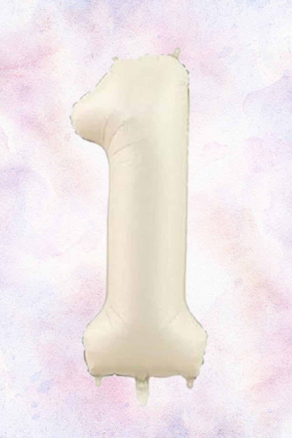 Folyo Rakam 1 Krem satin 40 inç 100 cm Grabo markalı çok kaliteli folyo balon
