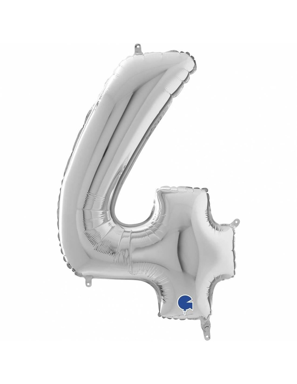 Folyo Rakam 4 Gümüş 26 inç 66 cm GRABO