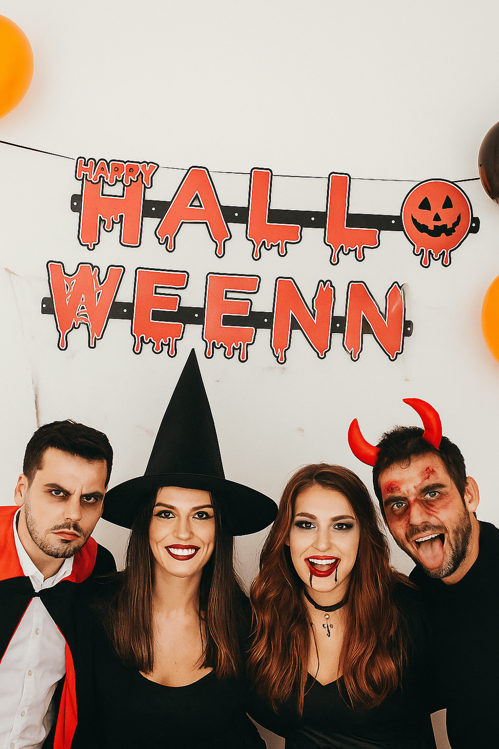 Halloween Yazılı Cadılar Bayramı Kanlı Harf Banner Kırmızı 1,2 m Dekor Süs