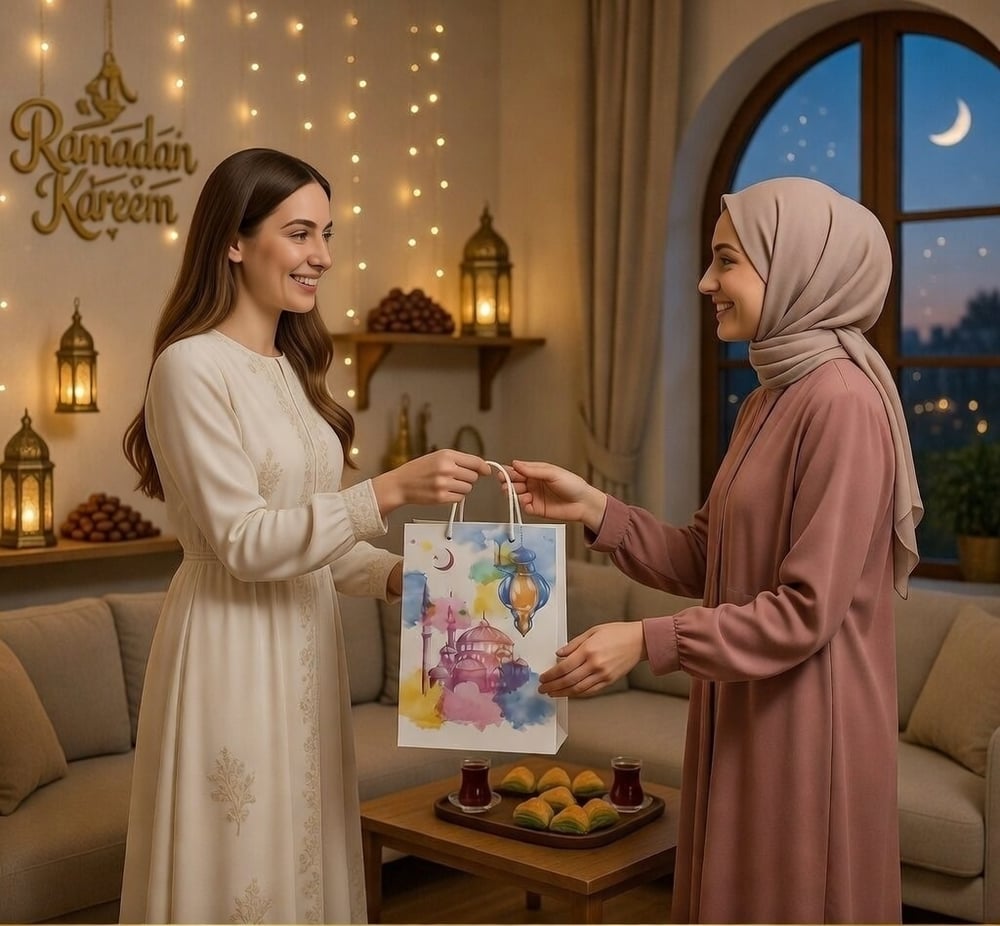 Hediyelik karton çanta 26x40x8 RAMAZAN-02